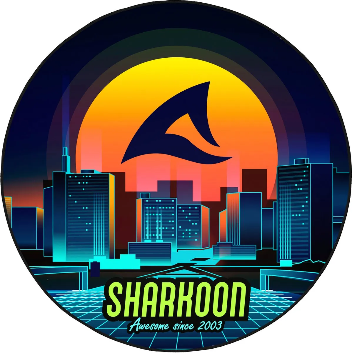 Sharkoon SKILLER SFM11 Gamingmat - Ø120cm - Retro