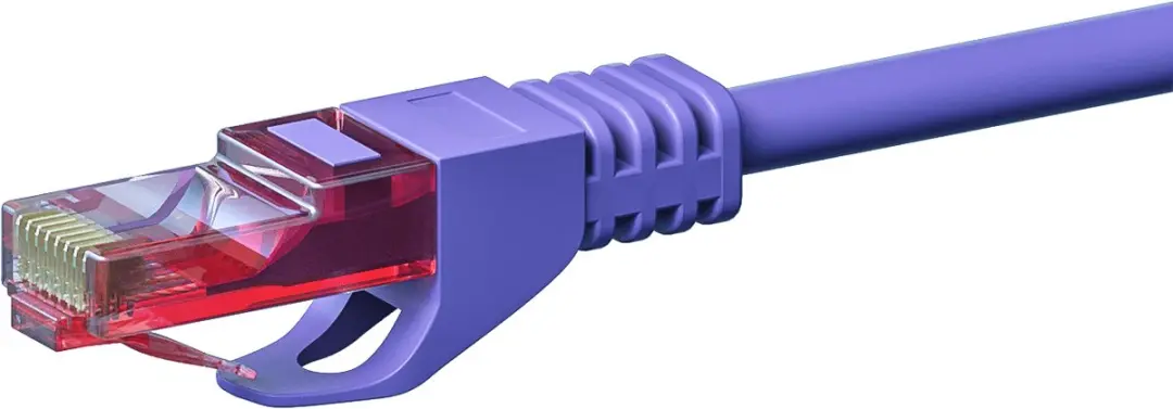 Danicom CAT6 netwerkkabel DC-68-010 - 1 m - Paars - afbeelding 2 van 3