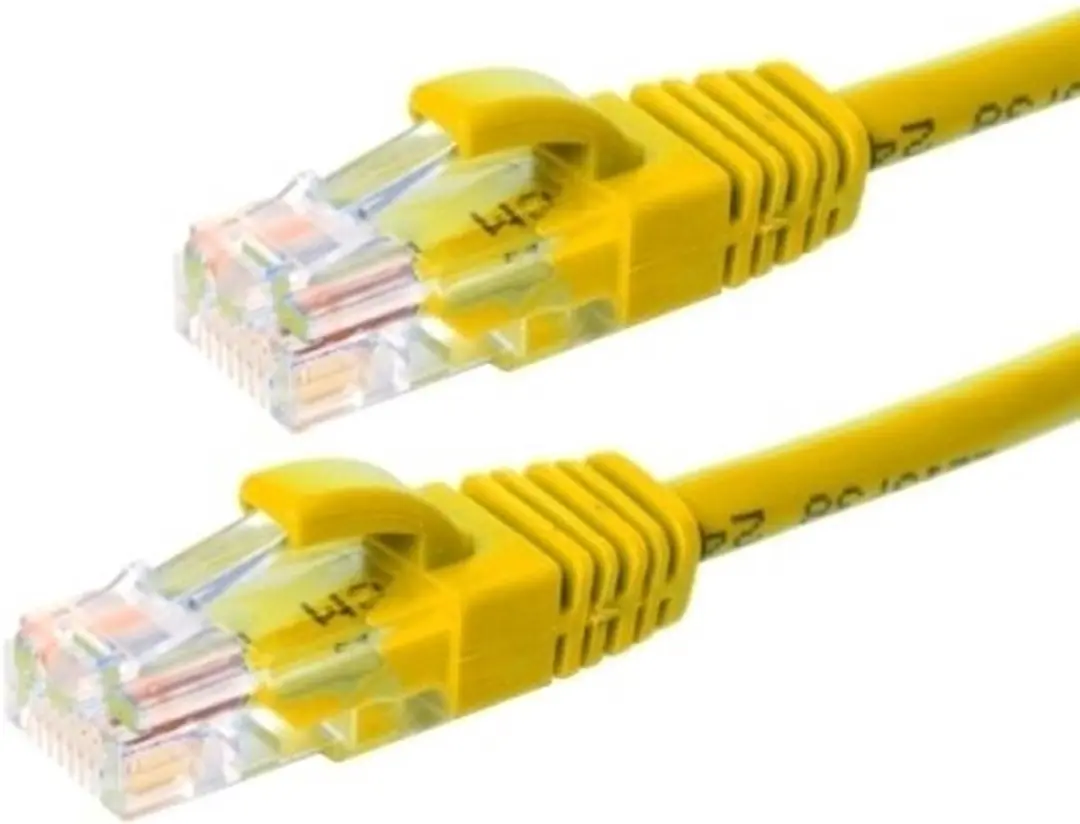 Danicom DC-57-100 CAT5e netwerkkabel - 10m geel - afbeelding 3 van 3