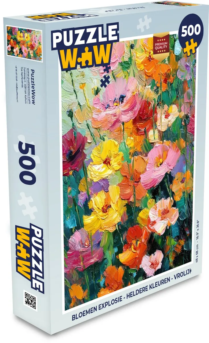 PuzzleWow Bloemen Explosie Legpuzzel 500 Stuks