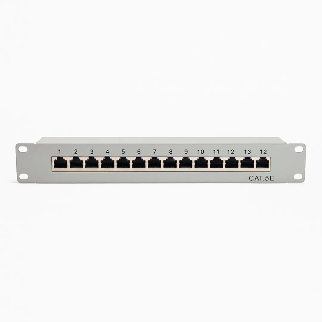 Danicom Cat5 10 inch 12 poorts STP patchpaneel