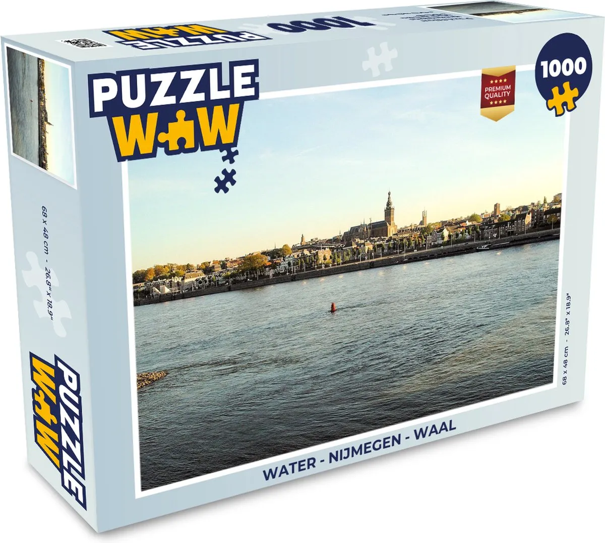 PuzzleWow Nijmegen Waal Legpuzzel 1000 Stuks