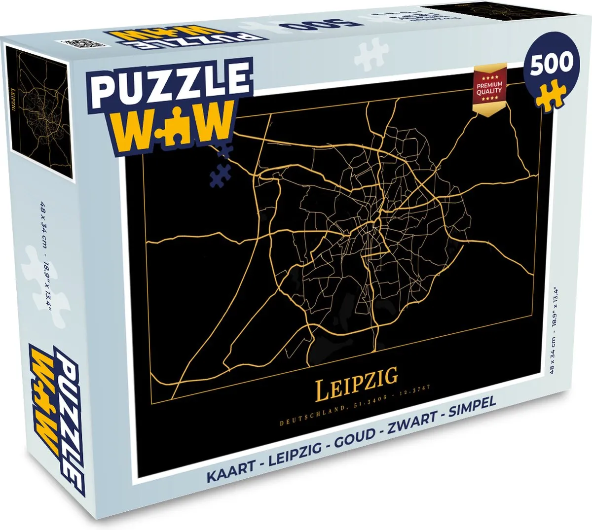 PuzzleWow Leipzig Legpuzzel 500 Stuks