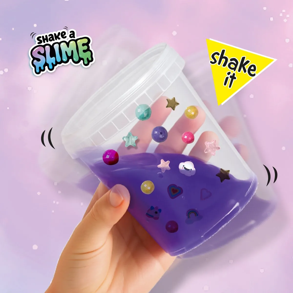 SES Creative Shake a Slime Unicorn Dream - Paars - 3 Stuks