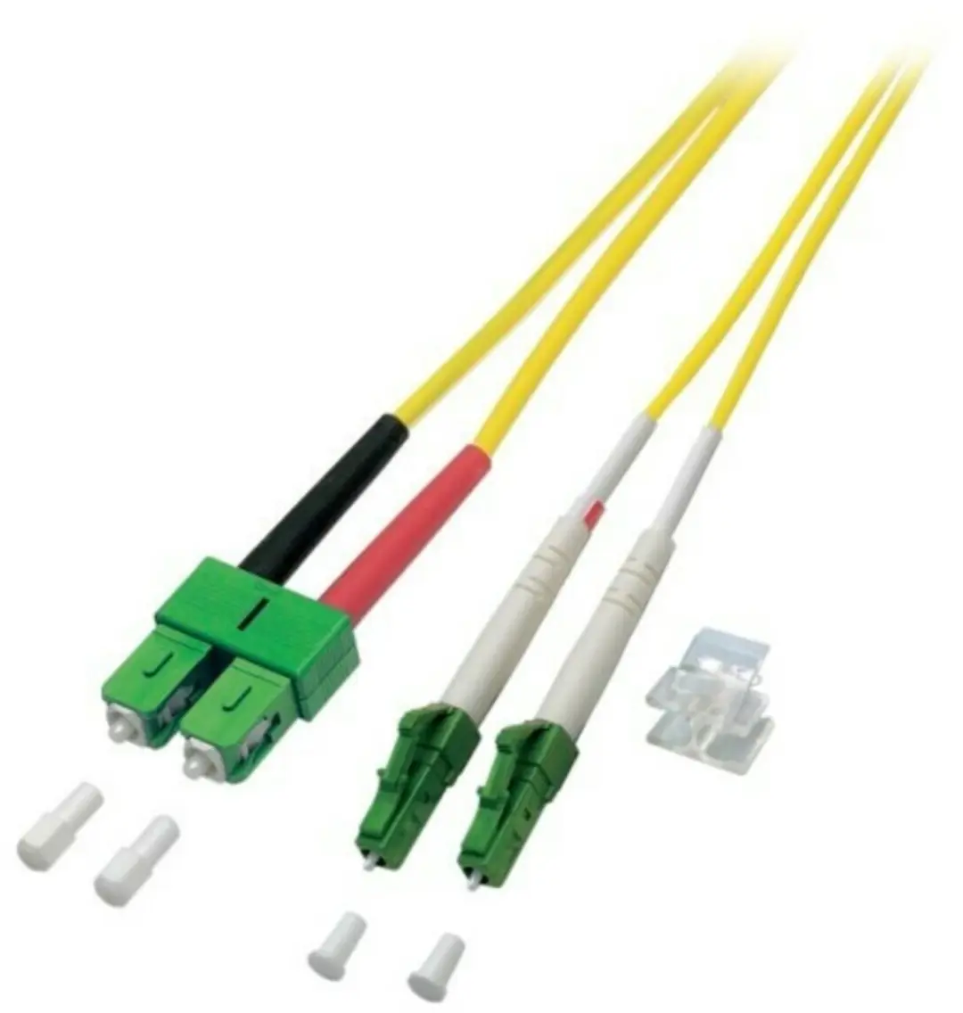 Danicom OS2 duplex glasvezel kabel LC/APC-SC/APC 1m
