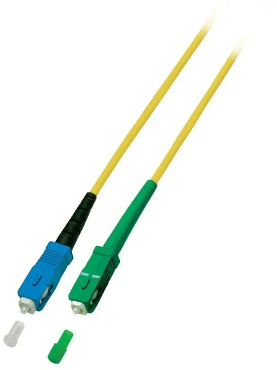 Danicom OS2 simplex glasvezel kabel SC/APC-SC 1m