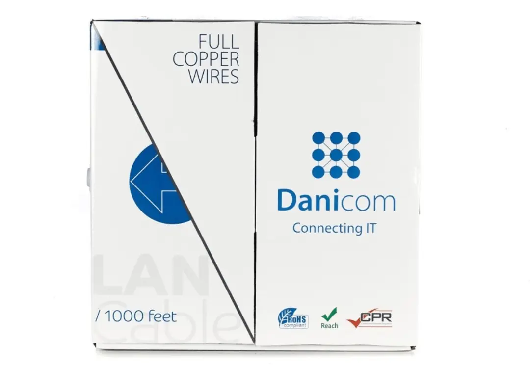 Danicom CAT6A U/UTP Netwerkkabel DC-UTP6A-305-FCA - 305m - Grijs - afbeelding 4 van 6