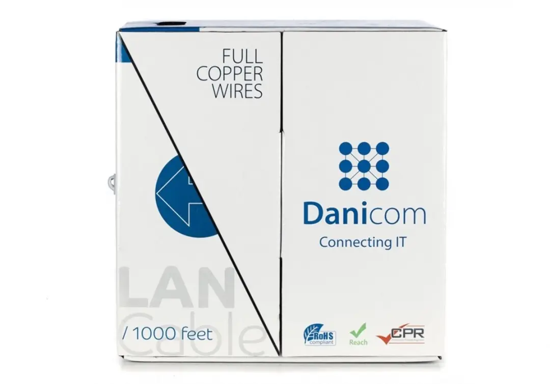 Danicom DC-UTP5E-305S-DCA Netwerkkabel CAT5e - 305m - Blauw - afbeelding 3 van 4