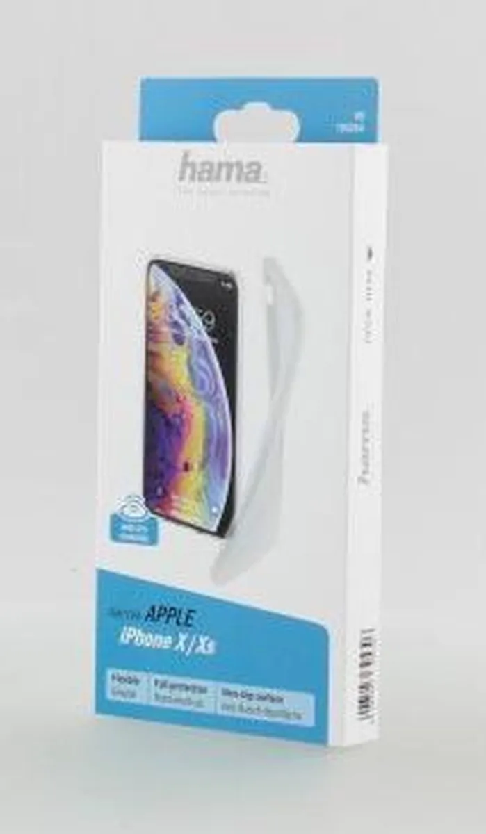 Hama Cover Crystal Clear iPhone X/Xs - 0.3mm - MPN 184264 - afbeelding 6 van 6