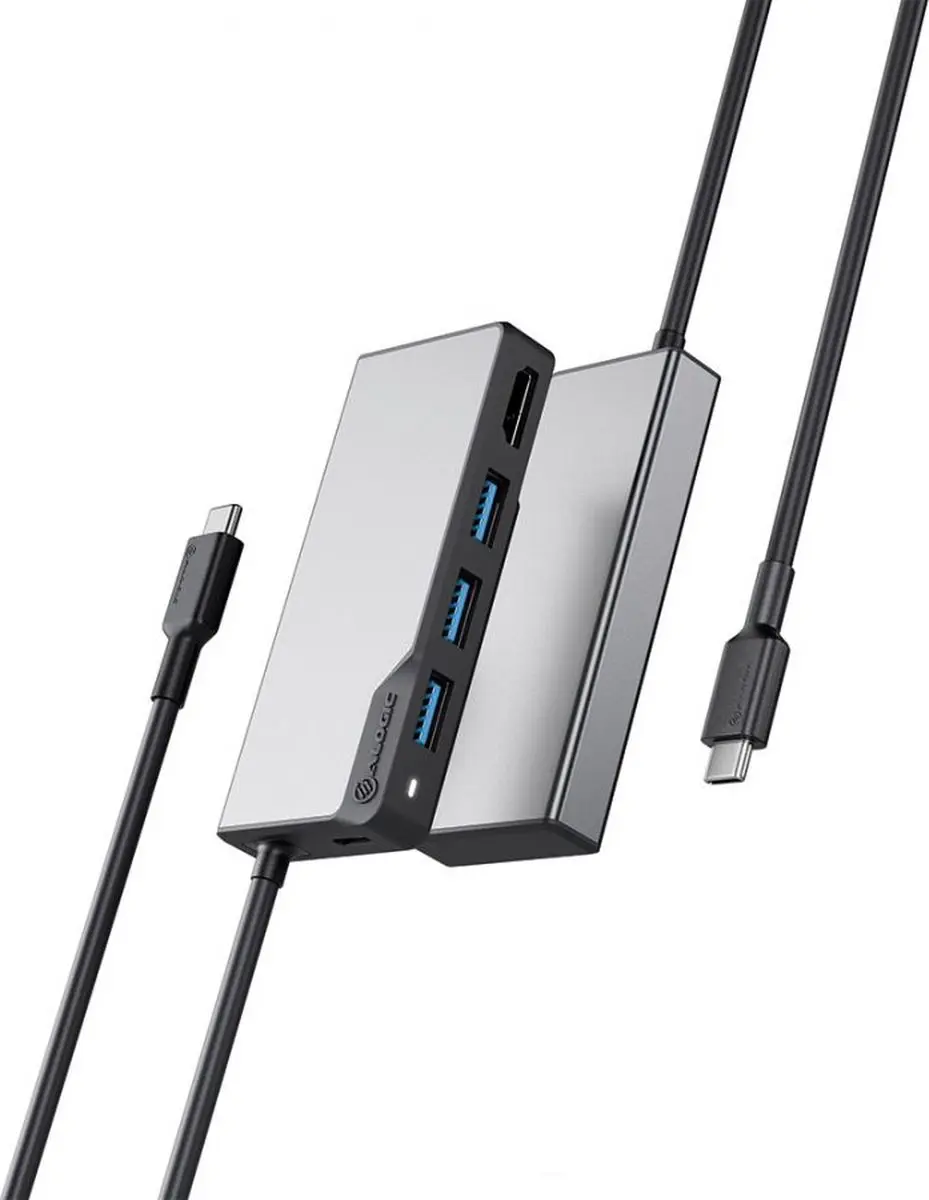 Alogic Fusion Core UCFUHDV2-SGR Docking Station - Grijs - afbeelding 2 van 5