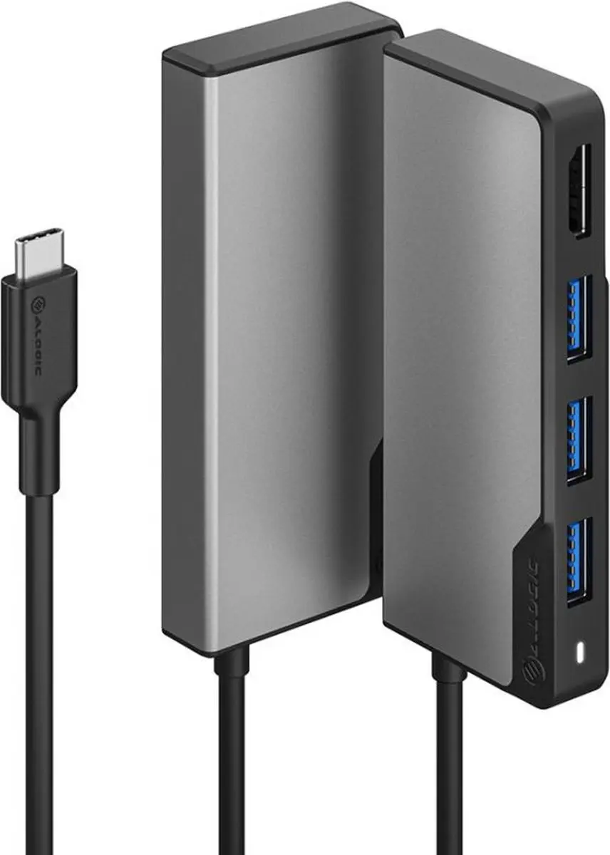 Alogic Fusion Core UCFUHDV2-SGR Docking Station - Grijs - afbeelding 3 van 5