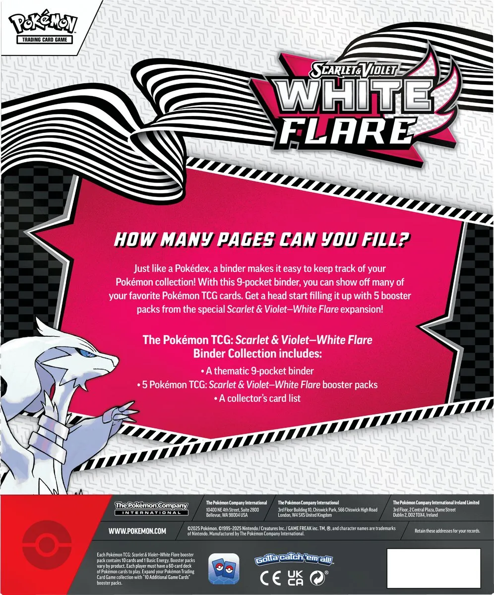 Pokémon White Flare Binder Collection POC1163
