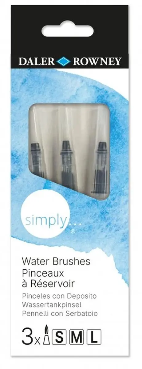 Daler Rowney Simply Waterpenseel Set Rond