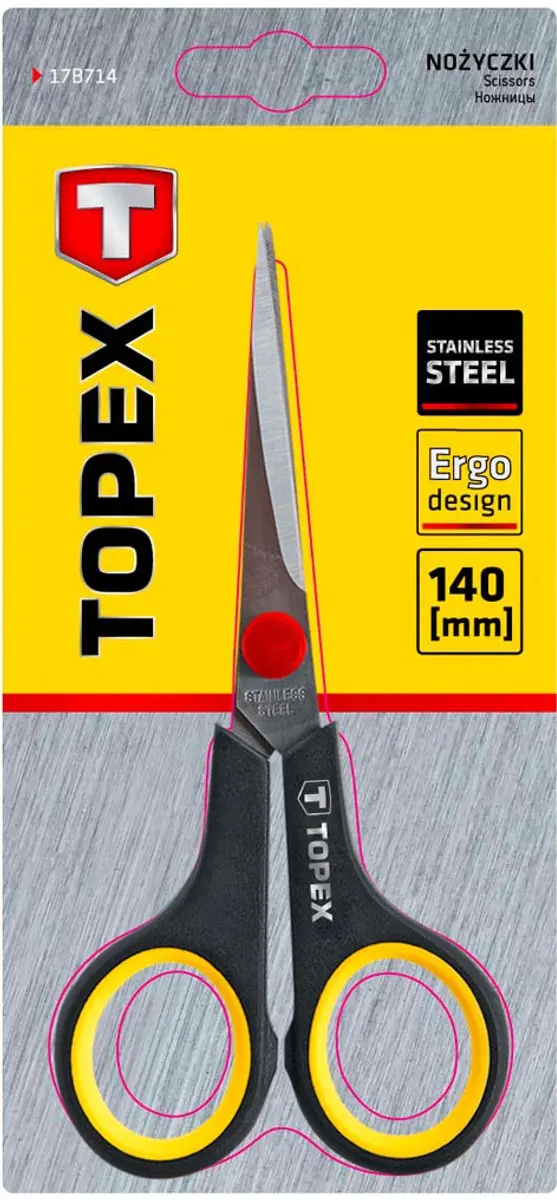 Topex Schaar 140mm - Roestvrij Staal - afbeelding 2 van 2