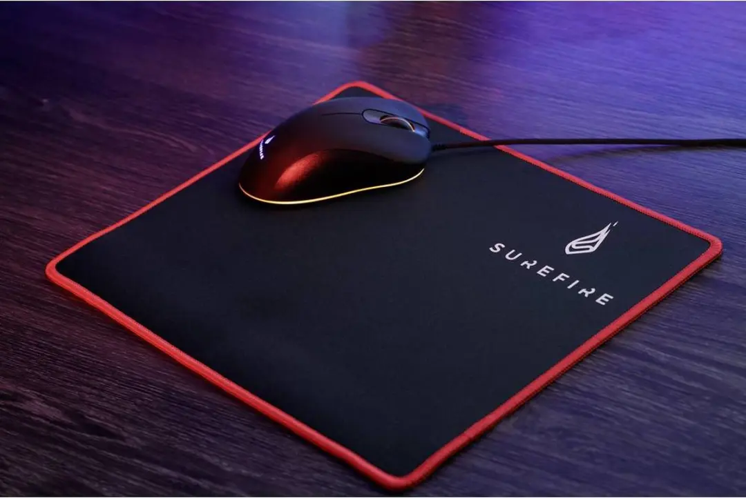 Surefire Silent Flight 320 Gaming Muismat - Zwart/Rood - afbeelding 6 van 6