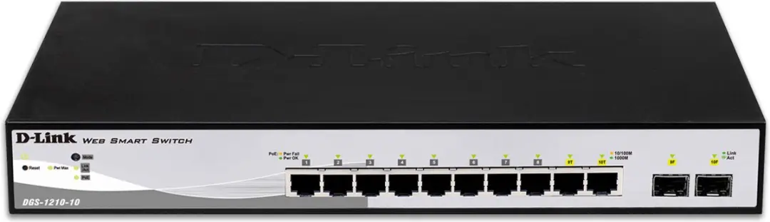 D-Link DGS-1210-10/E Smart Managed Switch - 10 Poorten - afbeelding 5 van 6