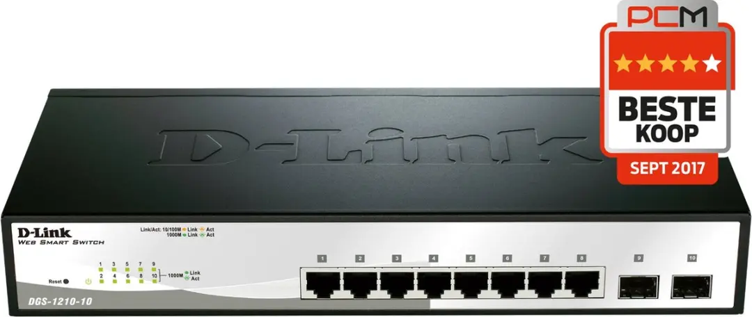 D-Link DGS-1210-10/E Smart Managed Switch - 10 Poorten - afbeelding 4 van 6