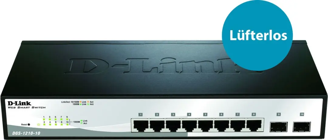 D-Link DGS-1210-10/E Smart Managed Switch - 10 Poorten - afbeelding 6 van 6