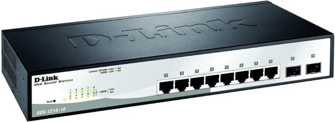 D-Link DGS-1210-10/E Netwerk Switch - 20 Gbps - Zwart - afbeelding 5 van 6
