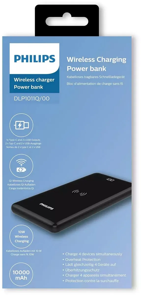 Philips DLP1011Q/00 Powerbank 10000mAh - Zwart - afbeelding 6 van 6