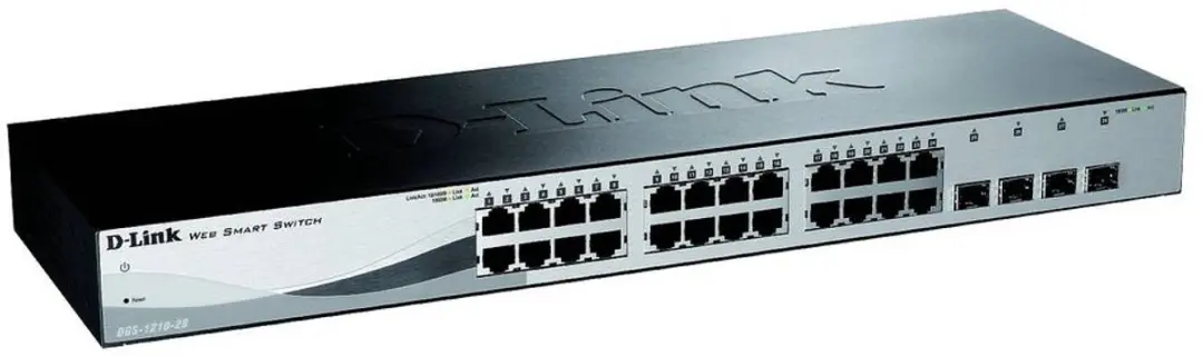 D-Link DGS-1210-28/E Netwerk Switch - 56 Gbps - Zwart - afbeelding 5 van 6
