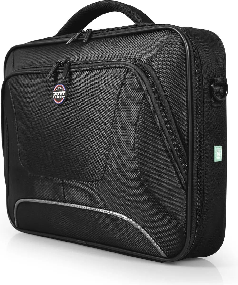 PORT Designs Courchevel ECO Laptoptas - tot 16 inch - Zwart - afbeelding 2 van 6