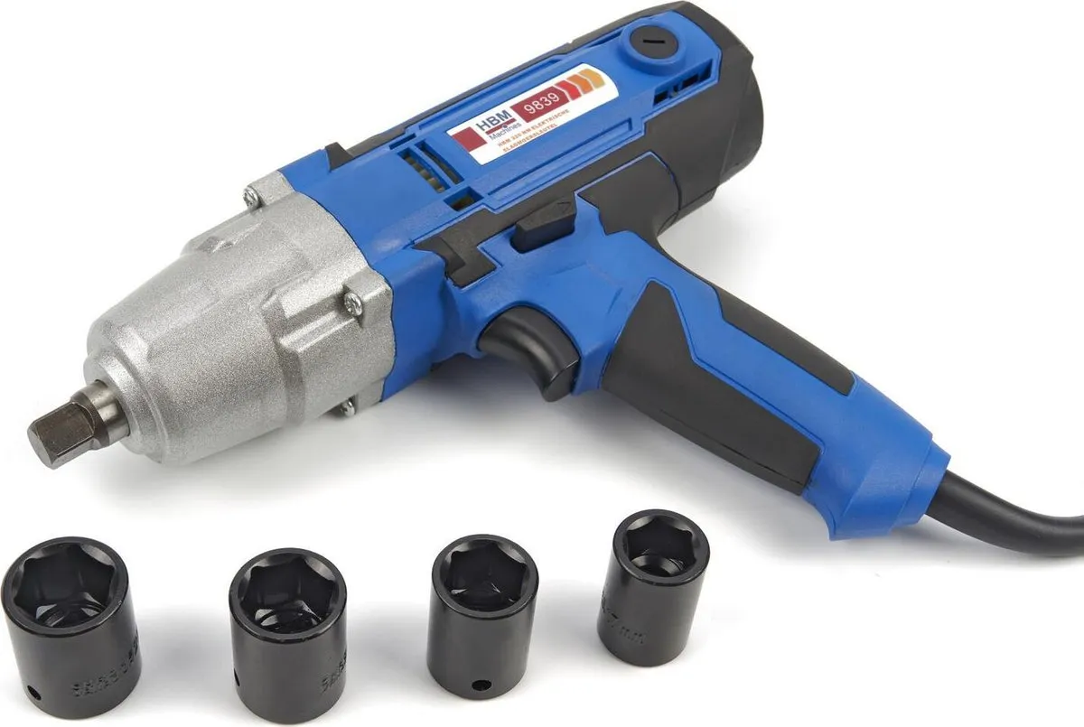 HBM Machines 9839 Elektrische Slagmoersleutel 320Nm