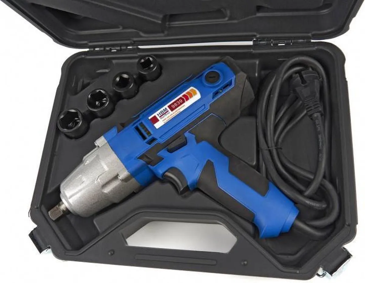 HBM Machines 9839 Elektrische Slagmoersleutel 320Nm