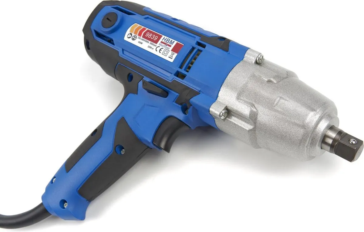HBM Machines 9839 Elektrische Slagmoersleutel 320Nm