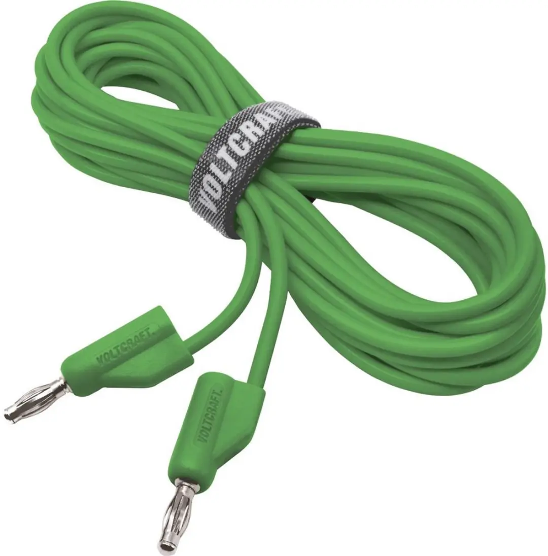 Voltcraft MSB-300-5-GR Meetsnoer Banaanstekker - Groen - afbeelding 3 van 5