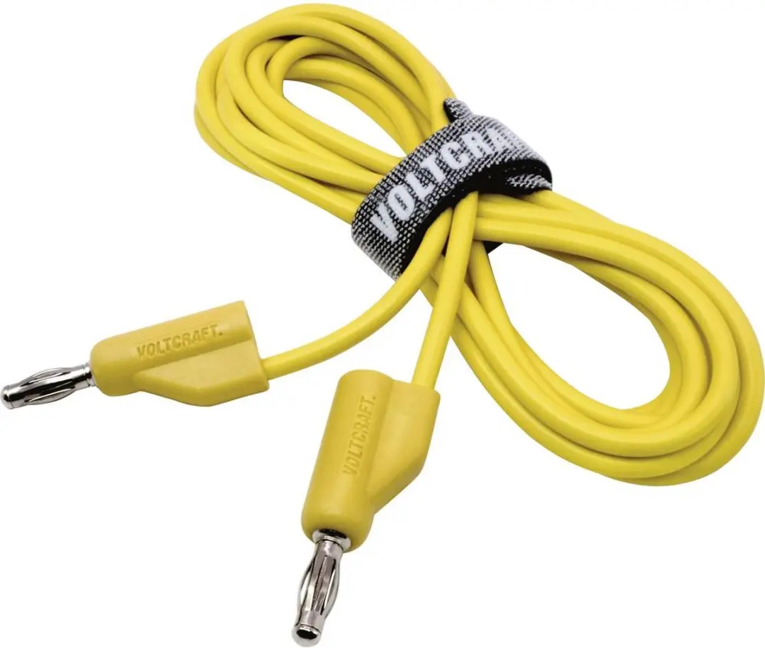 Voltcraft MSB-300-3-GB Meetsnoer Banaanstekker 4mm - Geel - afbeelding 3 van 5