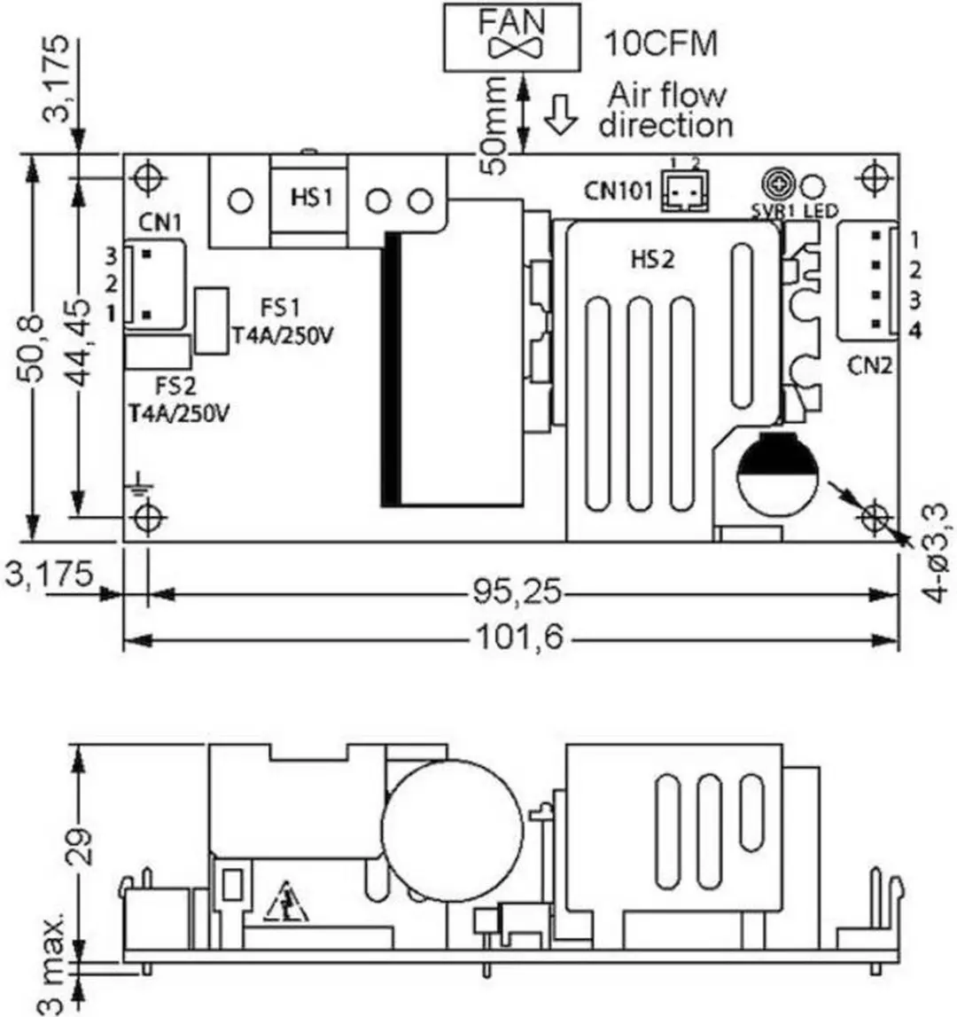Mean Well RPS-120-24-C Schakelnetvoeding - 120W - afbeelding 2 van 3