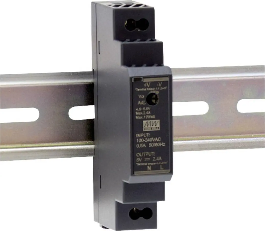 Mean Well HDR-15-5 DIN-rail netvoeding 5V - afbeelding 5 van 5