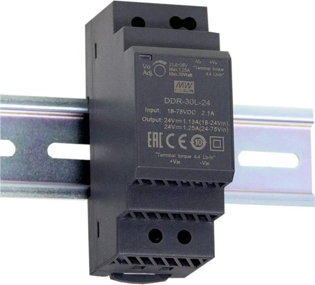 Mean Well DDR-30L-12 DIN-rail DC/DC-converter 30W