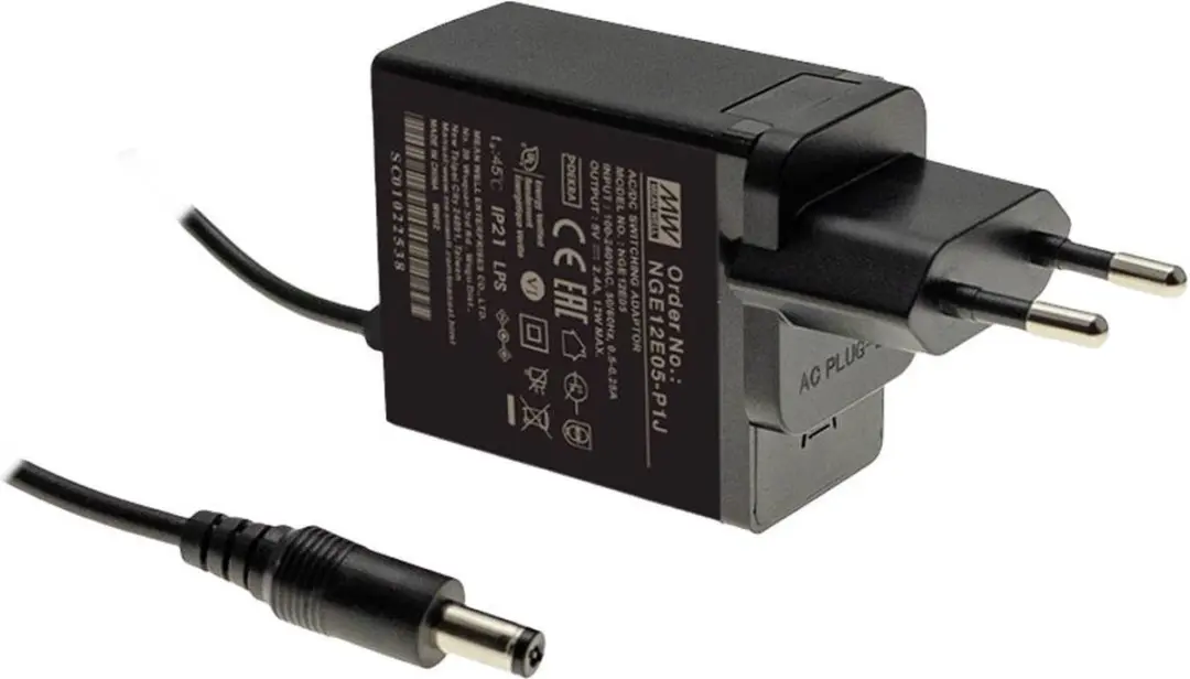 Mean Well NGE12E24-P1J Stekkernetvoeding