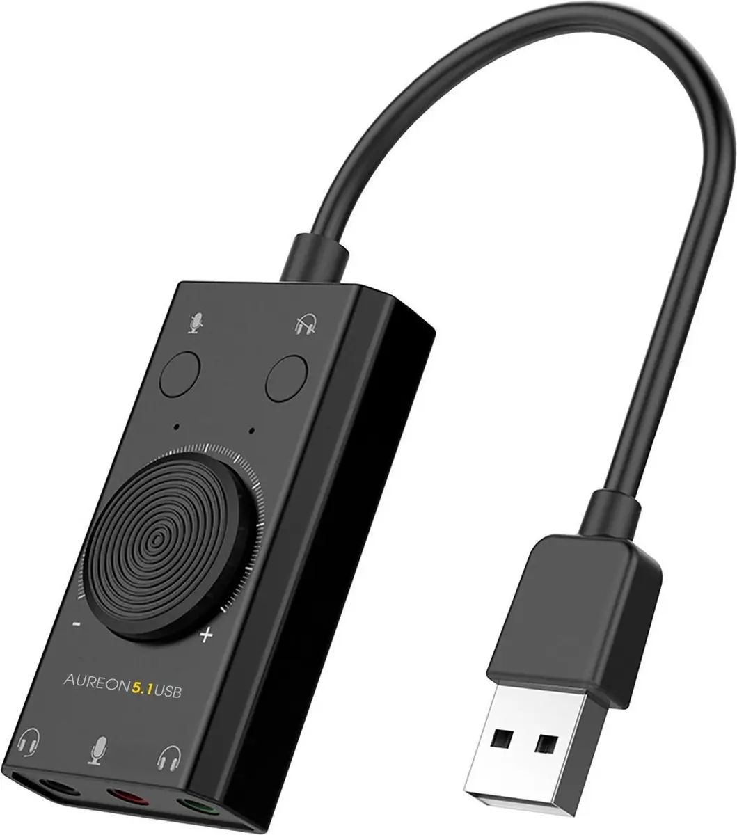 Terratec Aureon 5.1 USB Geluidskaart - Zwart - afbeelding 2 van 5