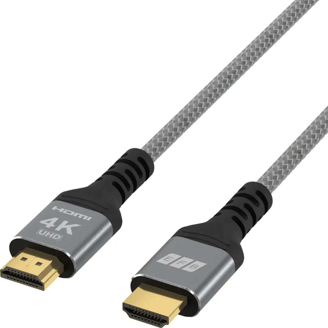 EFB Elektronik HDMI-20-00003 HDMI Kabel - 2m - Grijs - afbeelding 3 van 4