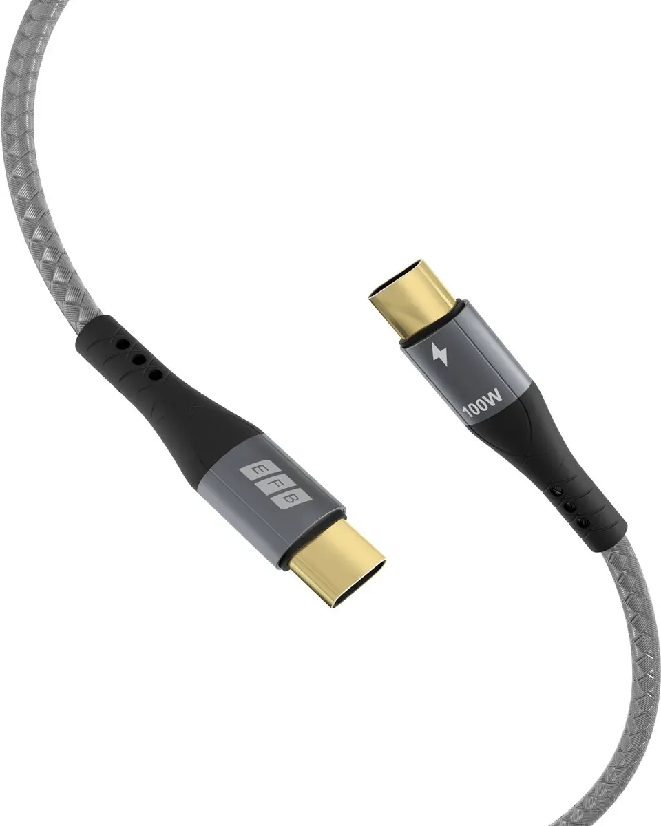EFB Elektronik USB-CC-00005 USB-kabel 2x 1m - Zwart/Grijs - afbeelding 2 van 4