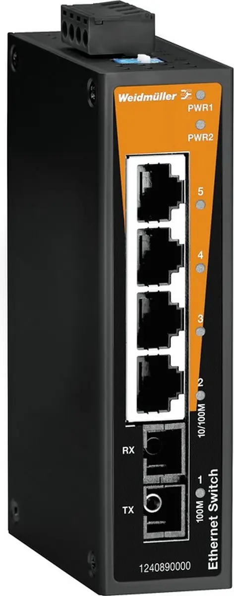 Weidmüller IE-SW-BL05-4TX-1SC Industrial Ethernet Switch
