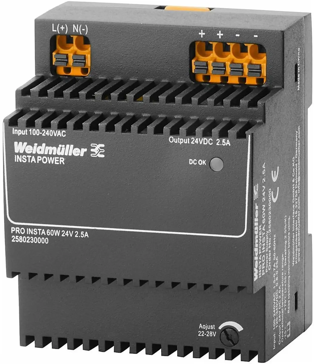 Weidmüller 2580230000 Schakelnetvoeding 24VDC