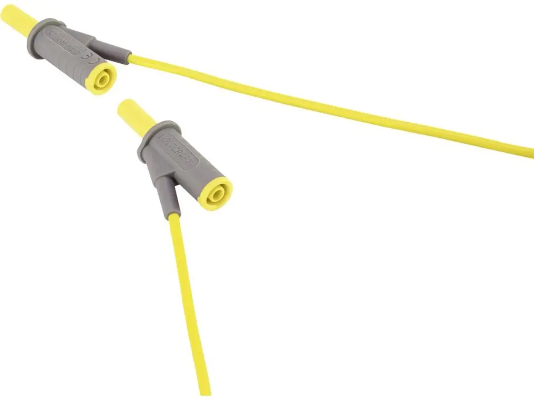 Voltcraft MSB-501 Veiligheidsmeetsnoer 4 mm - 0,50 m - Geel - afbeelding 3 van 5