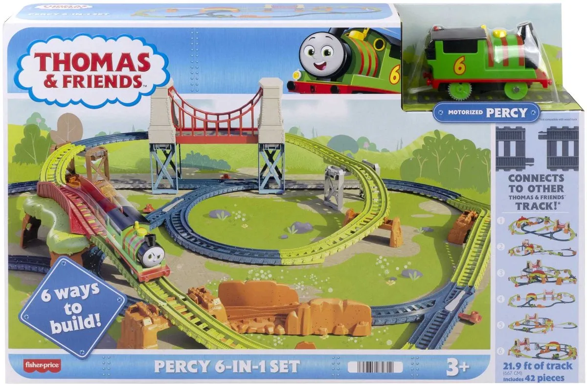 Fisher Price Tomek en Vriendjes Treinset 6-in-1 HHN26 - Multi