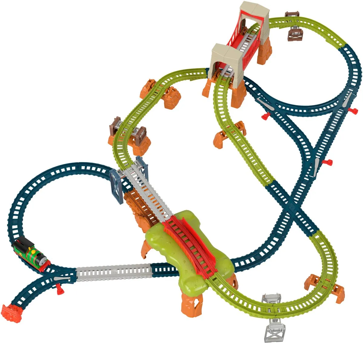 Fisher Price Tomek en Vriendjes Treinset 6-in-1 HHN26 - Multi