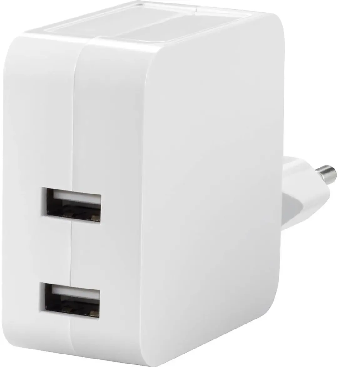 Voltcraft SPS-2400/2+WH-N USB-oplader 24W 2x USB-A - Wit - afbeelding 4 van 5