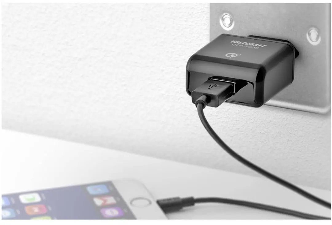 Voltcraft QCP-3000 USB-oplader - 3000mA - Zwart - afbeelding 2 van 4