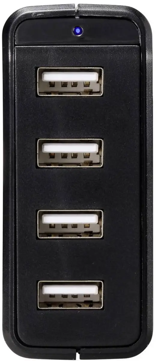 Voltcraft UC-4AXX001 USB-oplader 24W 4x USB-A - Zwart - afbeelding 2 van 4