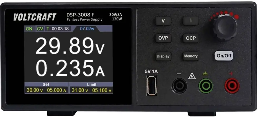 Voltcraft DSP-3008 F Labvoeding