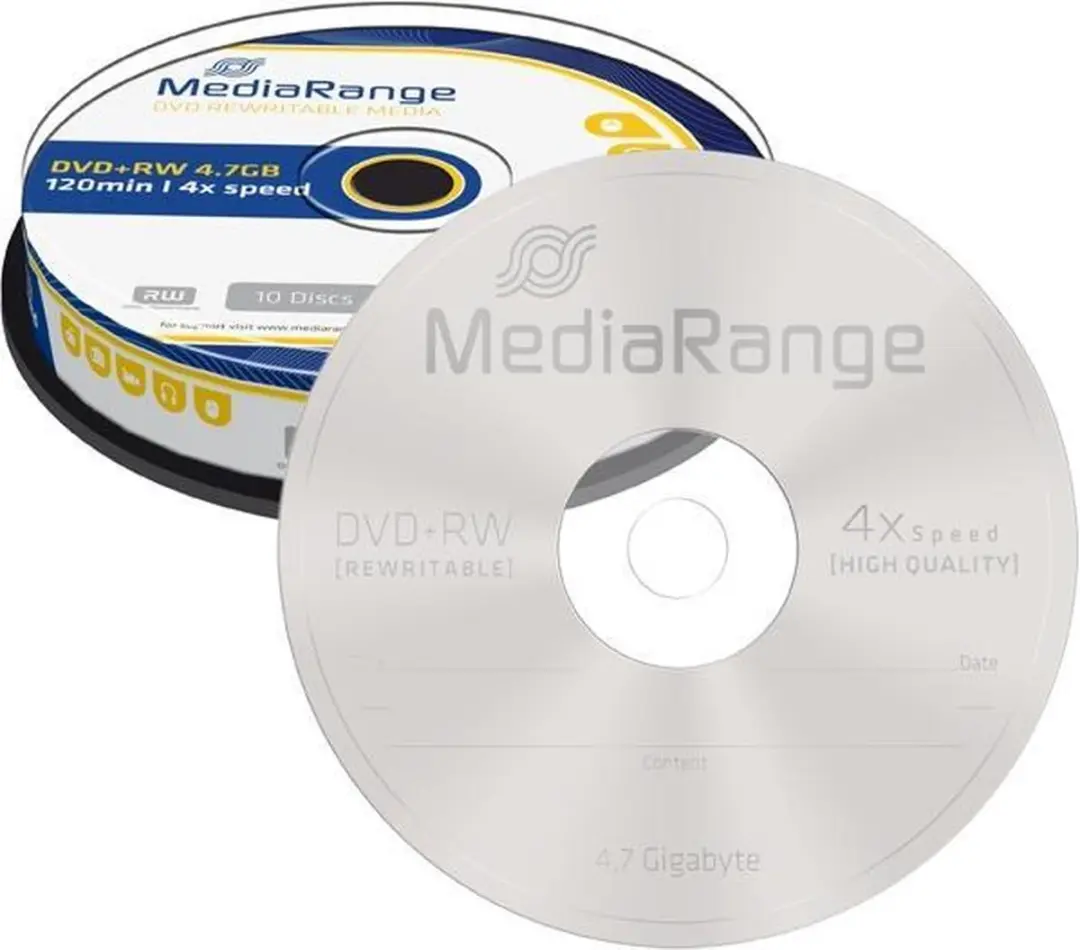 MediaRange MR451 DVD+RW 4.7GB - 10 stuks - afbeelding 3 van 3