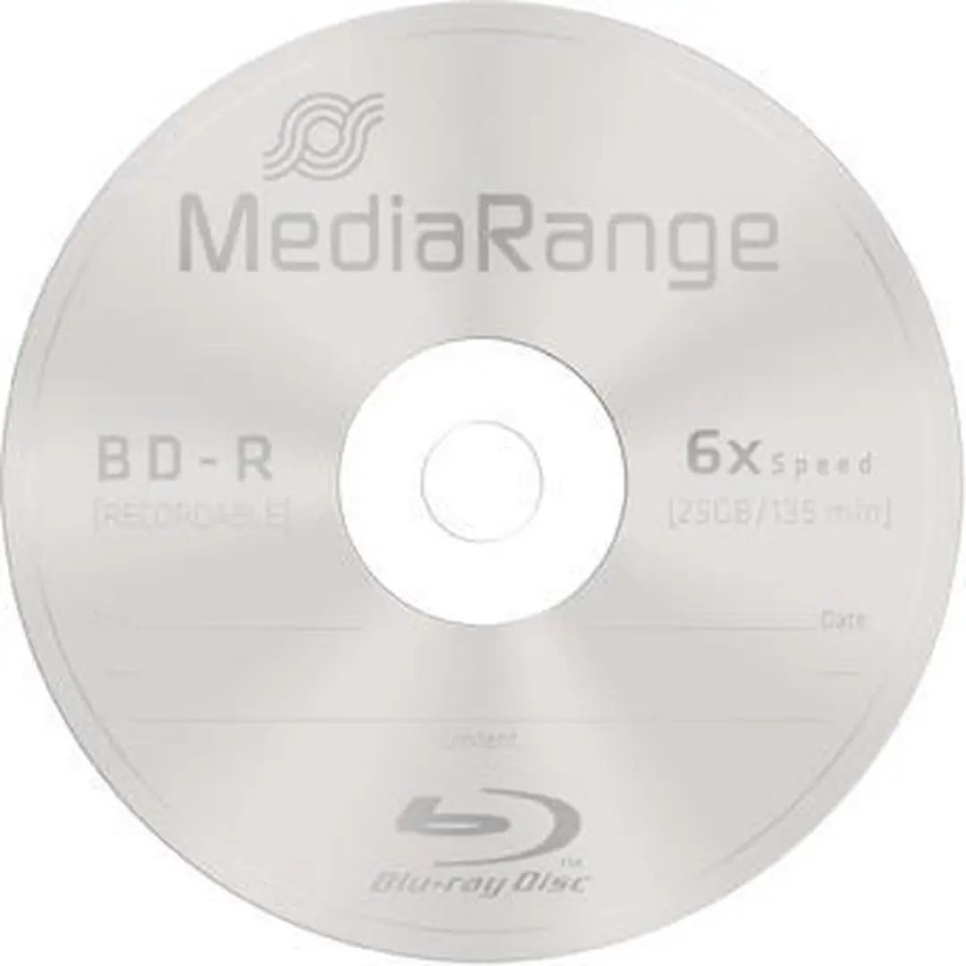 MediaRange MR499 BD-R Blu-ray Discs - 25GB - 10 stuks - afbeelding 3 van 3