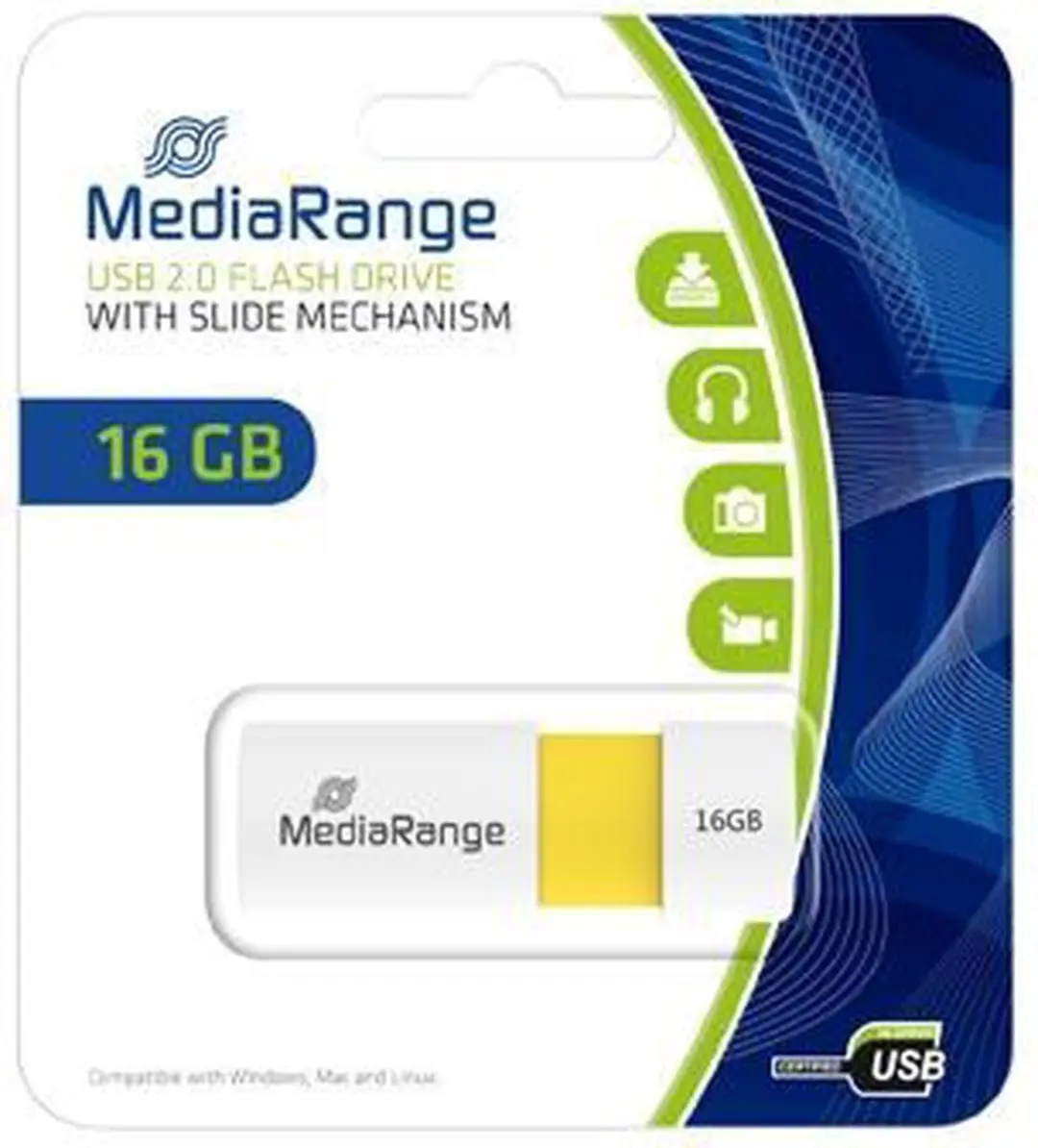 MediaRange MR972 USB-stick 16 GB - 4 stuks - afbeelding 4 van 6